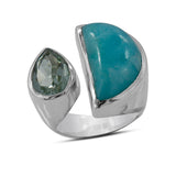 Amazonite Gemstone Ring - 925 Sterling Silver Ring