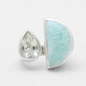 Amazonite Silver Rings