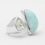 Amazonite Silver Rings
