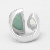 Amazonite Silver Rings