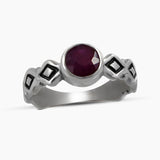 925 Sterling Silver Amethyst Rings