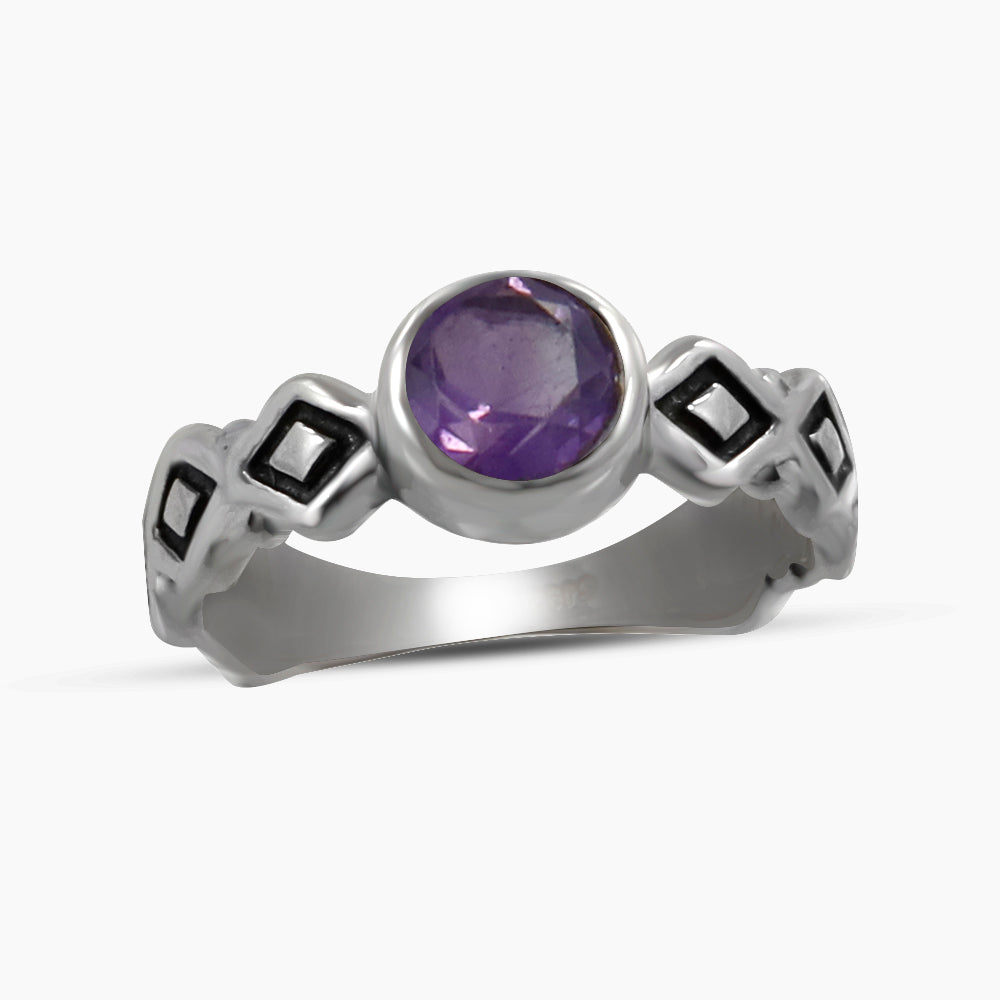 925 Sterling Silver Amethyst Rings