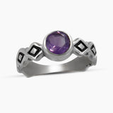 925 Sterling Silver Amethyst Rings
