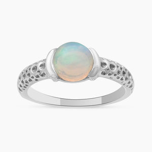 925 Silver Rainbow Moonstone Rings