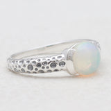 925 Silver Rainbow Moonstone Rings