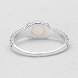 925 Silver Rainbow Moonstone Rings