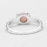 925 Silver Rainbow Moonstone Rings