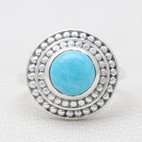 Mexican Turquoise Silver Rings