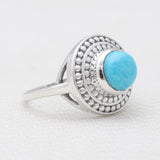 Mexican Turquoise Silver Rings