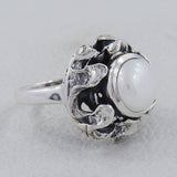 Natural Pearl Silver Ring