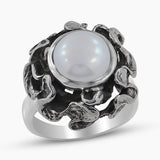 Natural Pearl Silver Rings