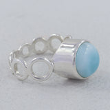 Larimar Silver Ring