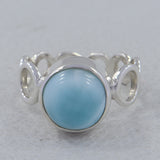 Larimar Silver Ring