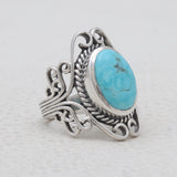 Mexican Turquoise Silver Rings