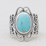 Mexican Turquoise Silver Rings