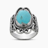 Mexican Turquoise Silver Rings
