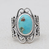 Mexican Turquoise Silver Rings