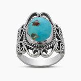 Mexican Turquoise Silver Rings