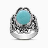 Mexican Turquoise Silver Rings