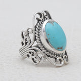 Mexican Turquoise Silver Rings