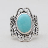 Mexican Turquoise Silver Rings