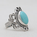 Mexican Turquoise Silver Rings