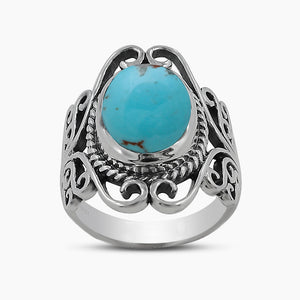 Mexican Turquoise Silver Rings