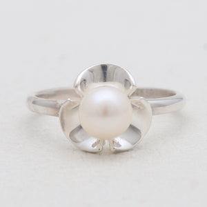 South Sea Pearl Silver Rings