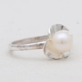South Sea Pearl Silver Rings