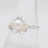 South Sea Pearl Silver Rings