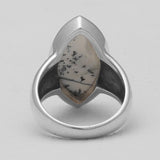 925 Silver Dendritic Opal Rings