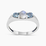 925 Sterling Silver Emerald Rings