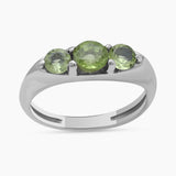 925 Sterling Silver Emerald Rings
