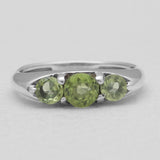 925 Sterling Silver Emerald Rings