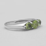 925 Sterling Silver Emerald Rings