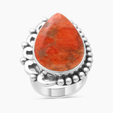 Natural Labradorite Silver Rings