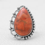 Natural Labradorite Silver Rings