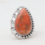 Natural Labradorite Silver Rings