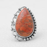 Natural Labradorite Silver Rings