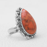 Natural Labradorite Silver Rings