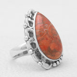 Natural Labradorite Silver Rings