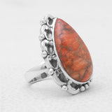 Natural Labradorite Silver Rings