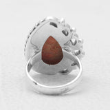 Natural Labradorite Silver Rings