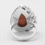 Natural Labradorite Silver Rings