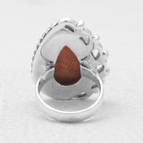 Natural Labradorite Silver Rings