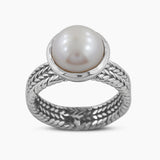 Cultured Fresh Water Pearl Silver Rings