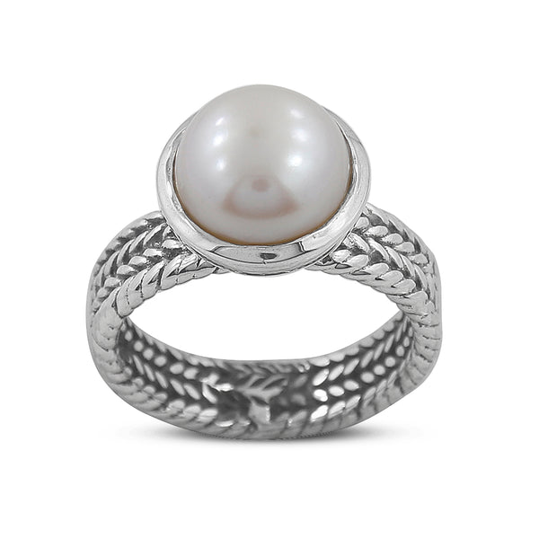 Cultured Fresh Water Pearl Silver Rings