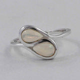Ethiopian Opal Silver Rings