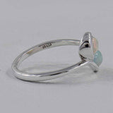 Ethiopian Opal Silver Rings