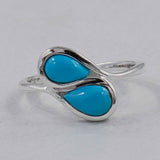 Ethiopian Opal Silver Rings